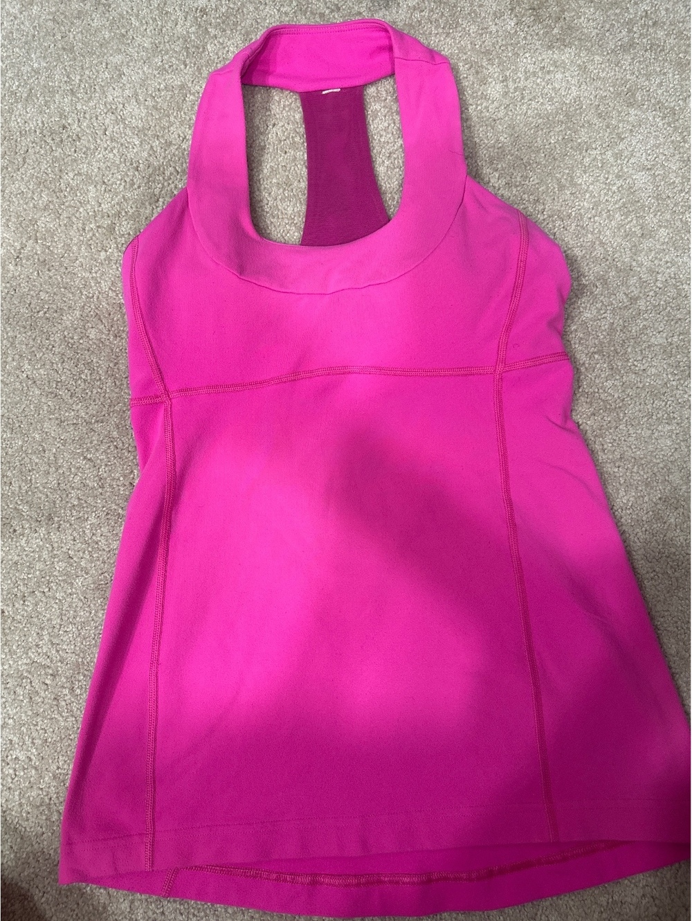(6)Lululemon Pink Racerback Athletic Tank Top Size 6